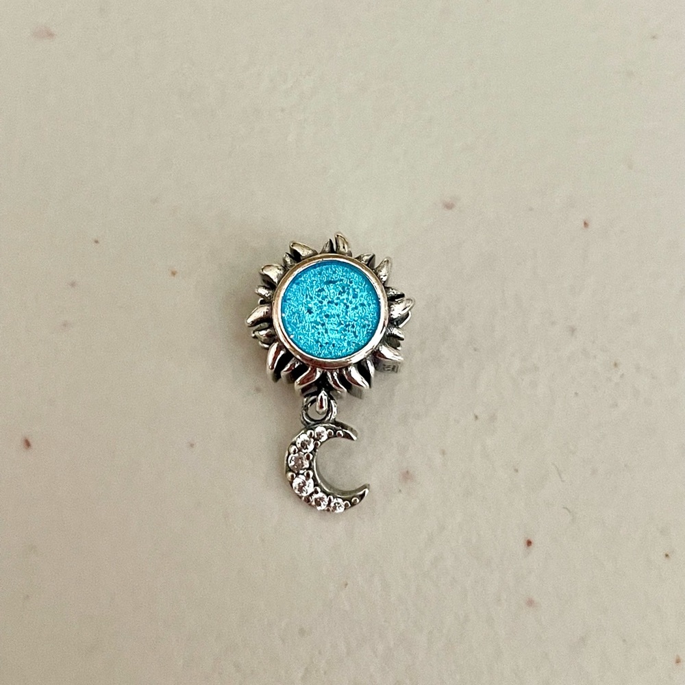 Celestial Sun and Moon Bracelet Charm